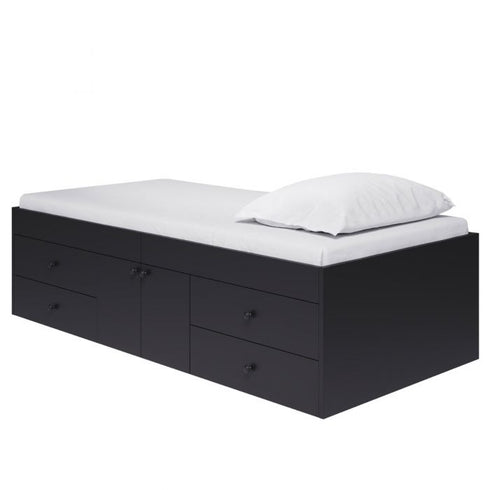 Kidsaw, Captain's Single 3ft Cabin Bed - Black
